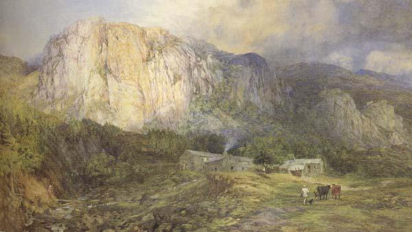 Henry Clarence Whaite,RWS Castle Rock,Cumberland (mk46) Germany oil painting art